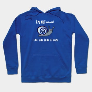 I’m Not Antisocial Snail Hoodie